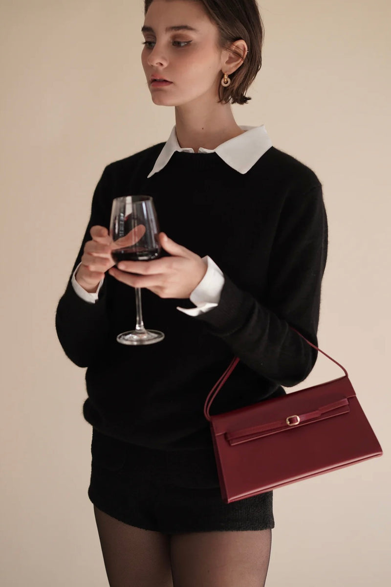 DARK CHERRY SHOULDER BAG