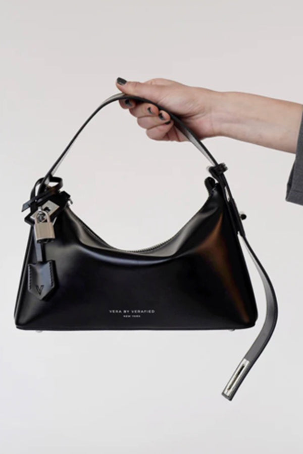 SILVER BLACK HOBO BAG – NO STOCK PARIS