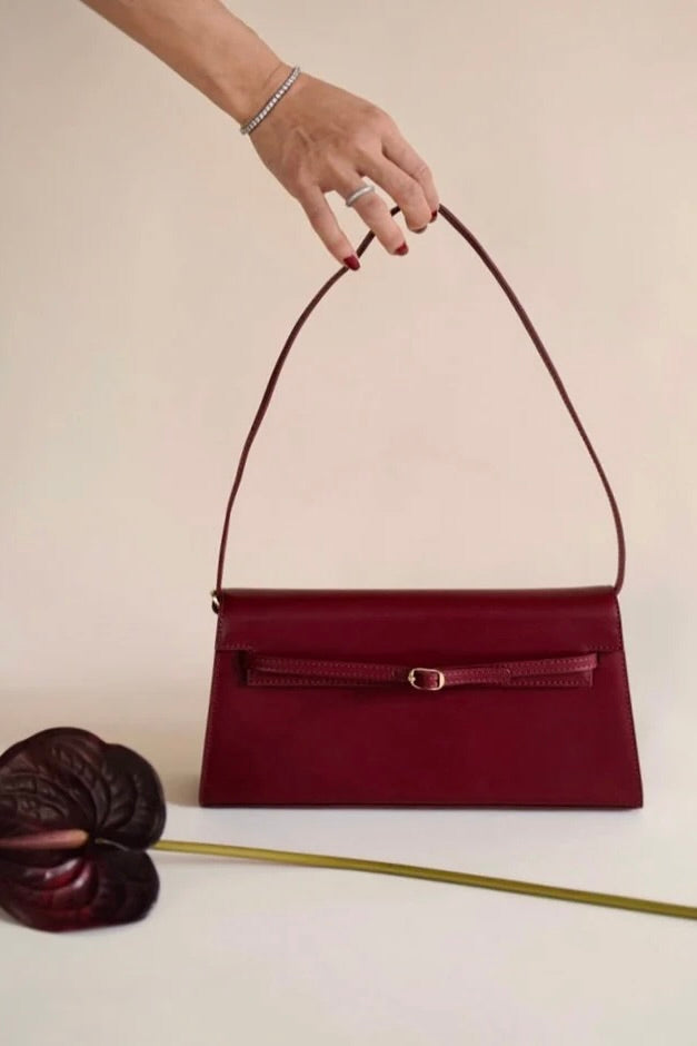 DARK CHERRY SHOULDER BAG