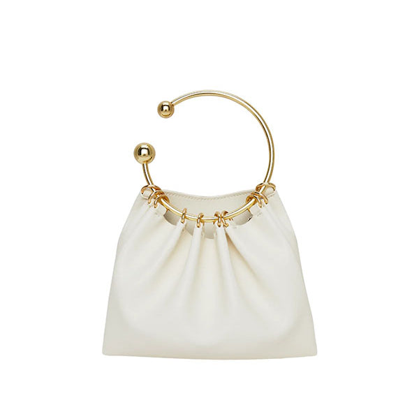 CREAM RING HANDLE BAG NO STOCK PARIS