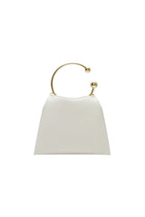 CREAM RING HANDLE BAG