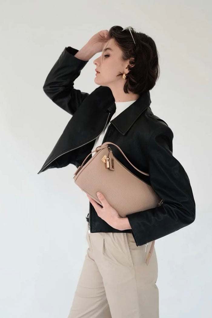 ★OVHEE★ Loeb Nylon Hobo Bag_Beige 720153312_1.png