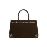 ESPRESSO SUEDE BOOK TOTE BAG 33