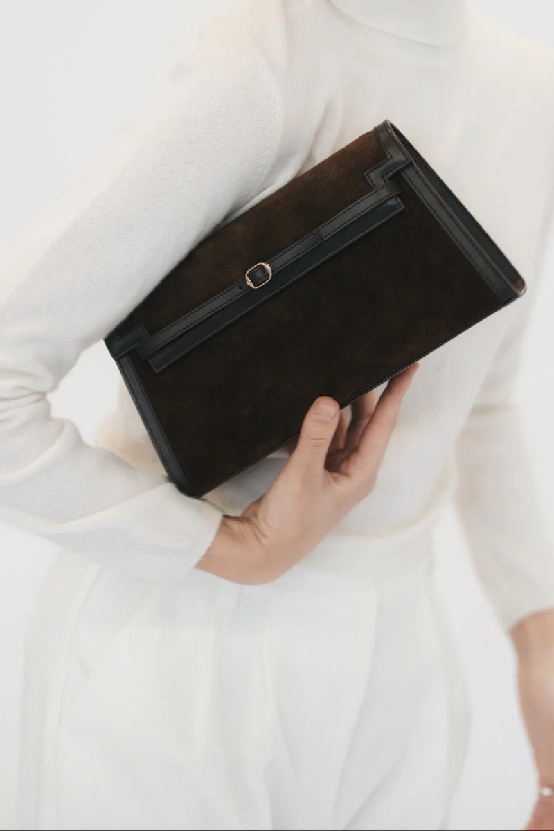 TRUFFLE SUEDE SHOULDER BAG