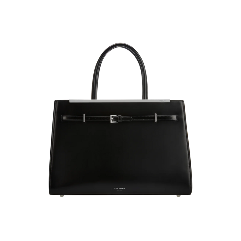NOIR LEATHER BOOK TOTE BAG 33