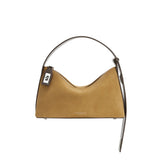 SILVER SUEDE HOBO BAG