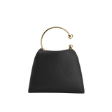 BLACK RING HANDLE BAG