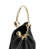 BLACK RING HANDLE BAG