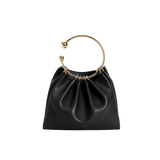 BLACK RING HANDLE BAG