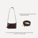 CHOCOLATE CROSSBODY EXTENSION STRAP