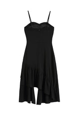 ASYMMETRIC HALTER DRESS