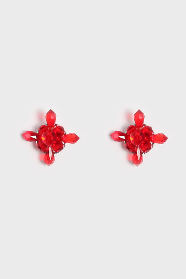 RED SMALL EARRINGS