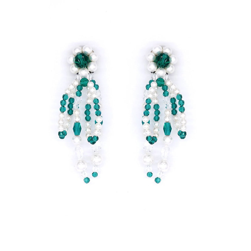 TASSEL CRYSTAL EARRINGS