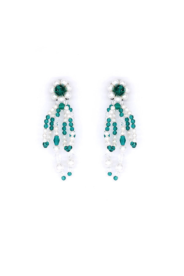 TASSEL CRYSTAL EARRINGS