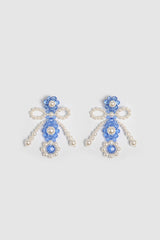 BLUE BOW-KNOT EARRINGS