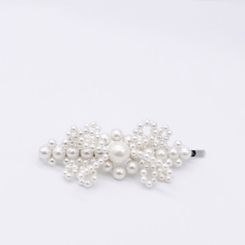 BOW-KNOT PEARL BARRETTE