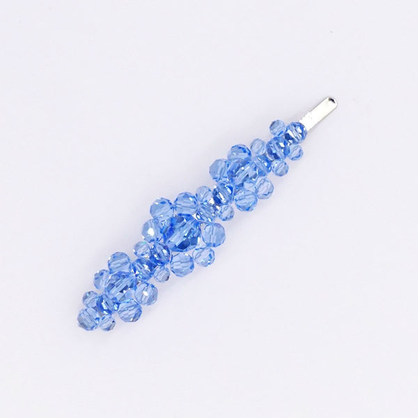 BLUE CRYSTAL BARRETTE