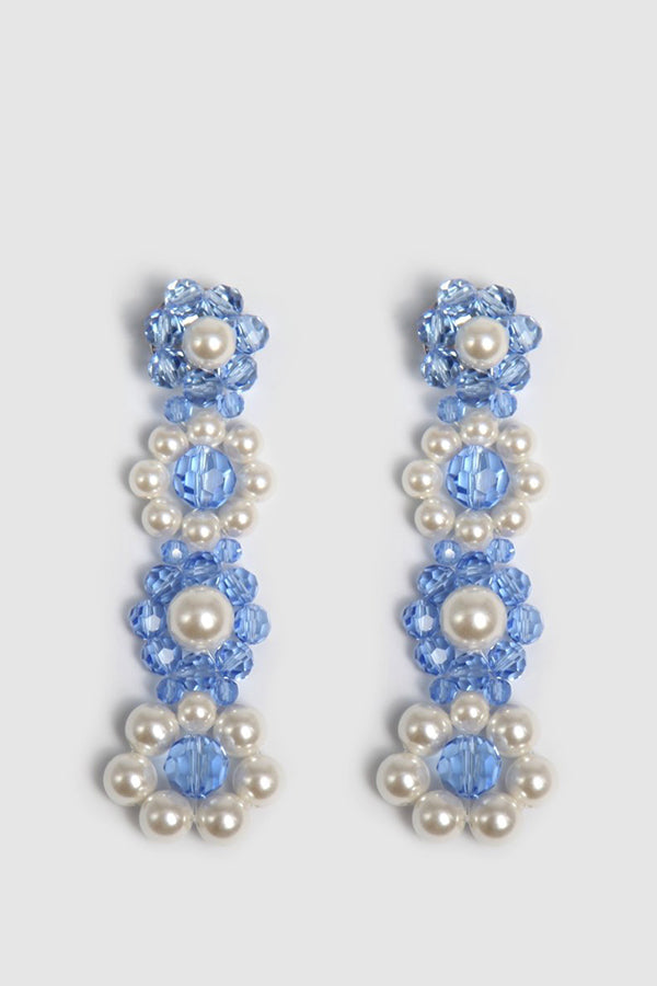 LONG BLUE EARRINGS