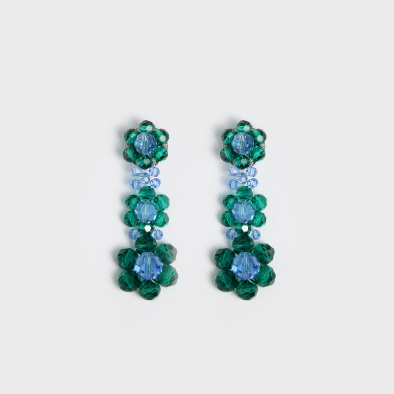 FLORAL EARRINGS (THREE DIFFERENT COLORS)