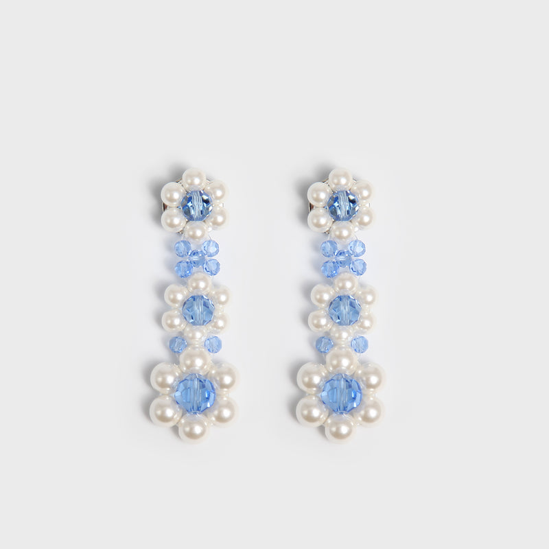 FLORAL EARRINGS (THREE DIFFERENT COLORS)