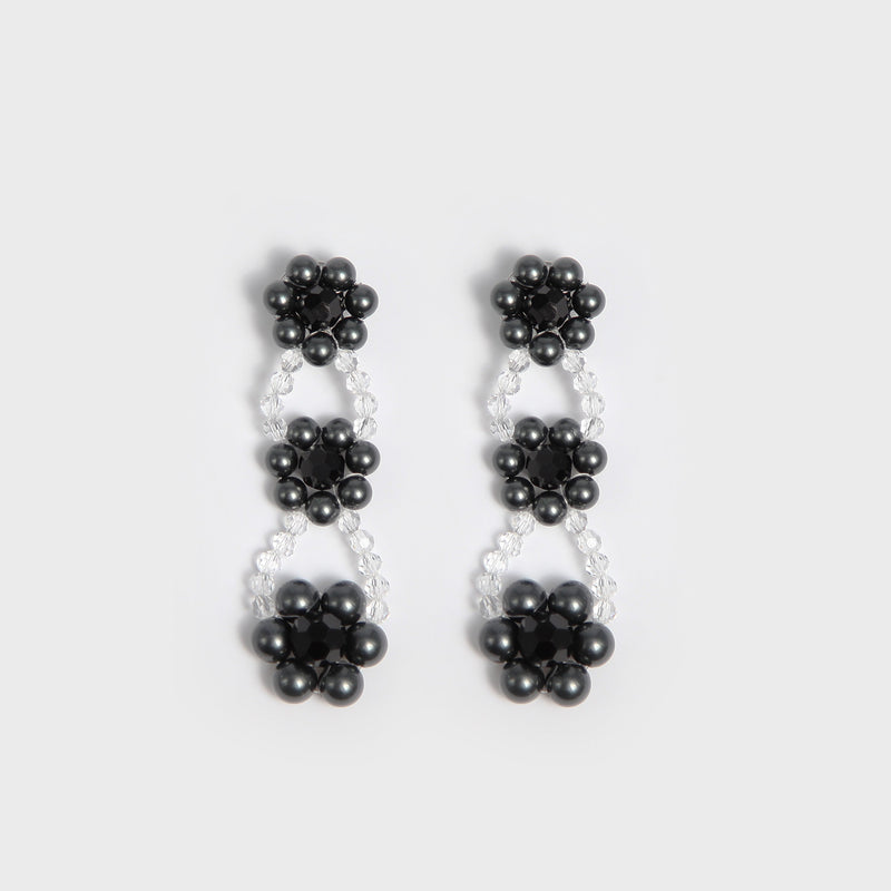 CRYSTAL EARRINGS (THREE COLORS)