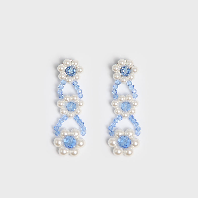 CRYSTAL EARRINGS (THREE COLORS)