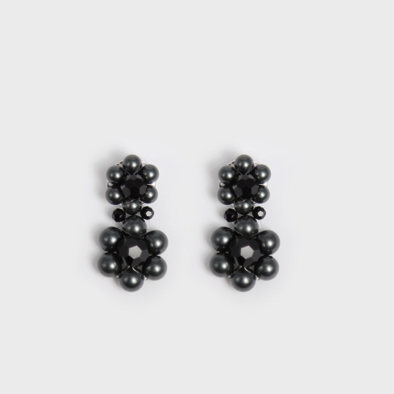 BLACK PEARL EARRINGS