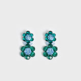 GREEN CRYSTAL EARRINGS