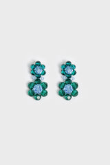 GREEN CRYSTAL EARRINGS