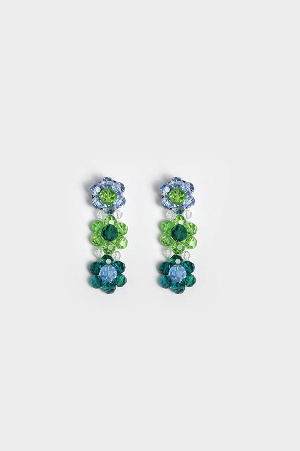 MULTI-COLOR FLORAL EARRINGS