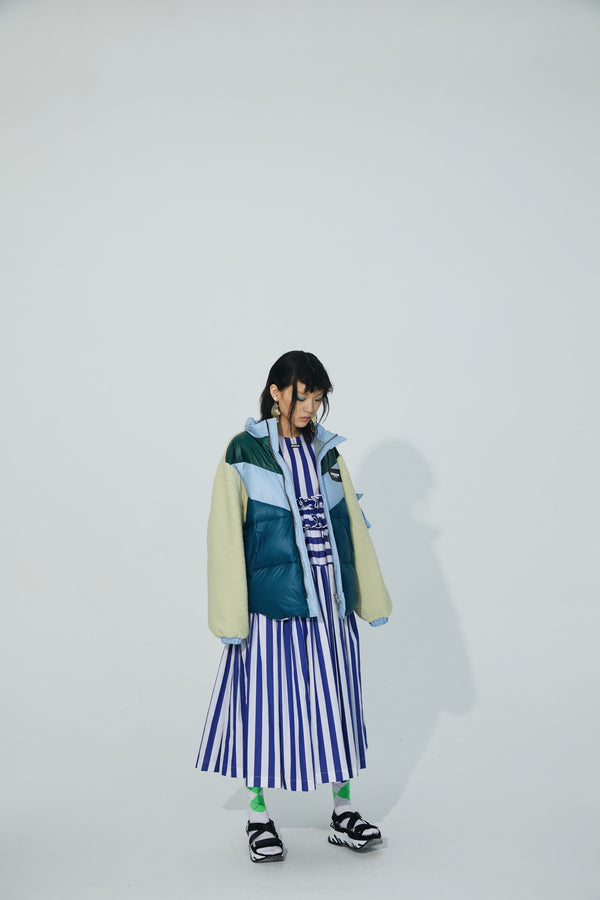 LAMP FEATHER DOWN PATCHWORK JACKET