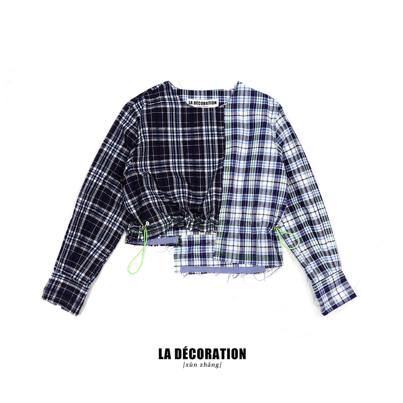 ASYMMETRIC BLUE SHIRT