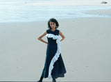 WHITE RUFFLED DRESS