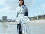 WHITE GRENADINE DRESS