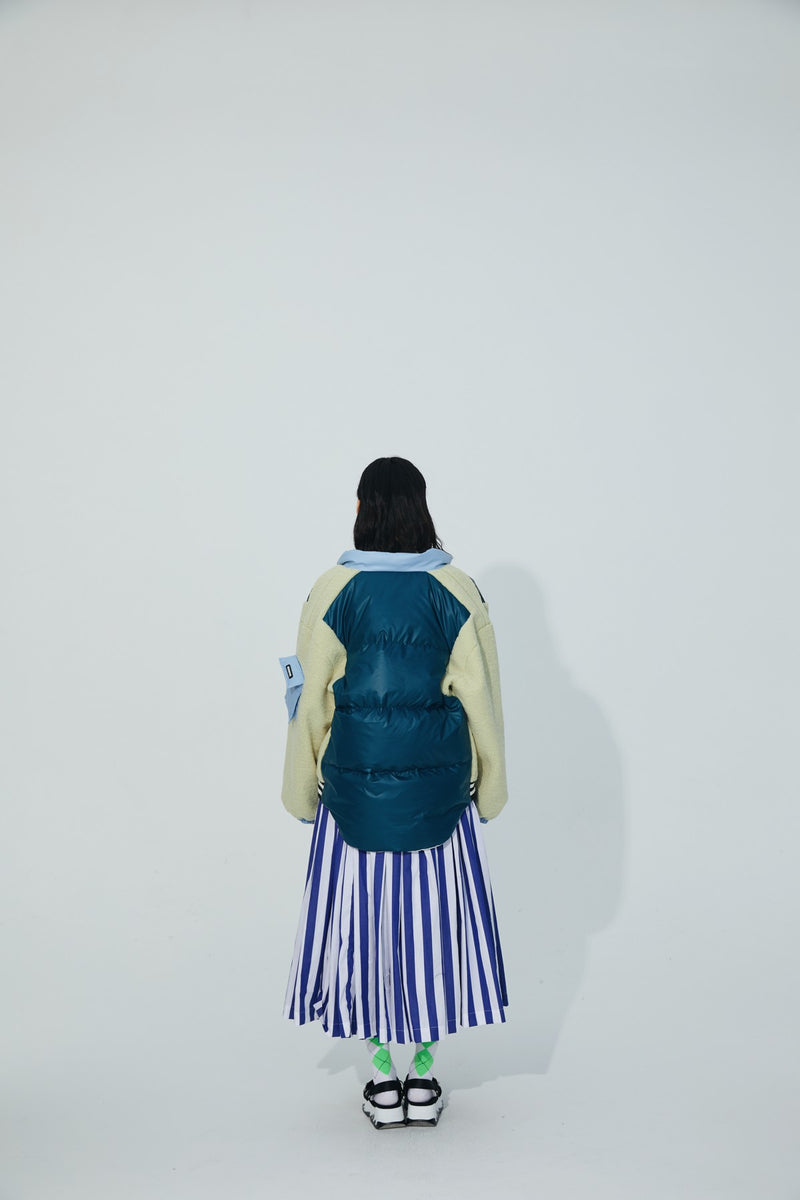LAMP FEATHER DOWN PATCHWORK JACKET