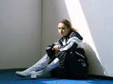 RUFFLED HOODED SPORTS JACKET WITH FAIRY STYLE