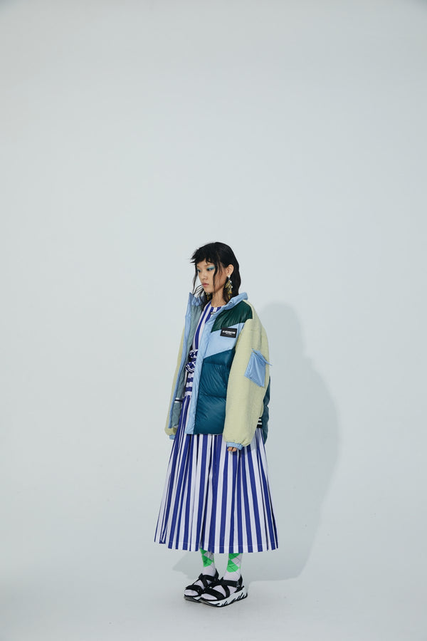 LAMP FEATHER DOWN PATCHWORK JACKET