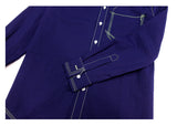 BLUE SHIRT WITH LIGHT LINES