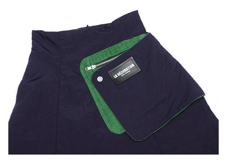 HIGH-WAISTED SKIRT WITH HEM FOLDAWAY