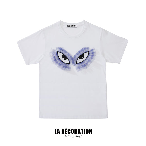 LACE EYELASHES T-SHIRT