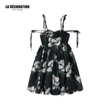 JACQUARD SUSPENDER DRESS