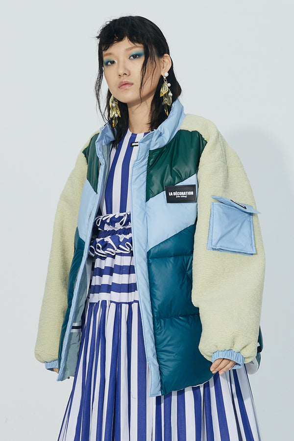 PATCHWORK DOWN-FILLED JACKET