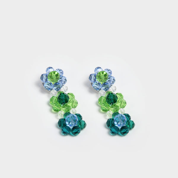 MULTI-COLOR FLORAL EARRINGS