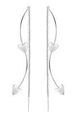 CURVED LOVE EARRINGS