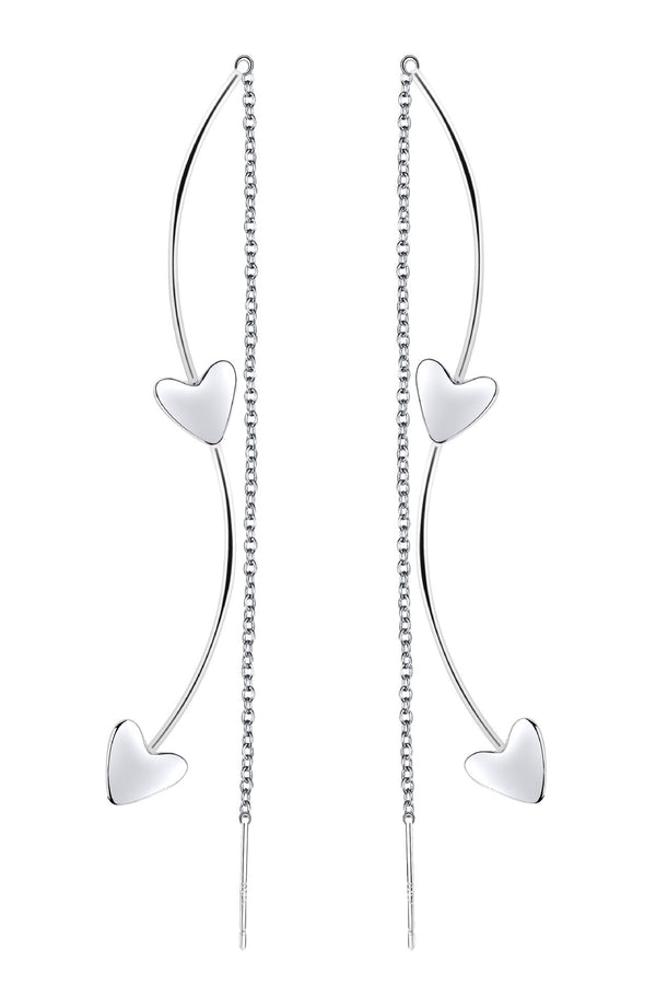 CURVED LOVE EARRINGS