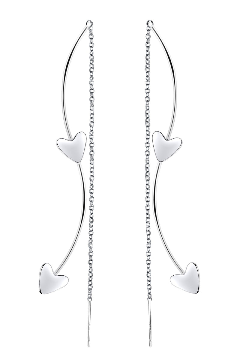 CURVED LOVE EARRINGS